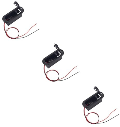 OSALADI 3piezas Caja De Soporte De Batería para Guitarra con Cable De Conexión Fabricada Duradero para Uso Profesional