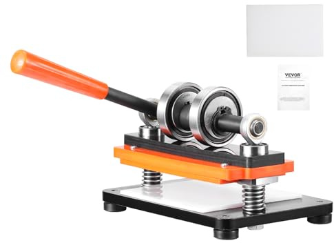 VEVOR Macchina per Goffratura Pelle Cuoio 180x100 mm Capacità 1,5 T, Fustellatrice Manuale Corsa Regolabile 12 mm Perforatrice Goffratura Manuale per Pelle Carta Espanso Plastica Gomma Vari Materiali