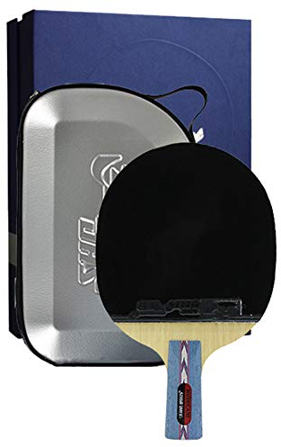 Sport-Tischtennisschläger, professionelles Tischtennisschläger-Set mit Koffer, Paddel zum Spielen zu Hause drinnen oder draußen/A/kurzer Griff