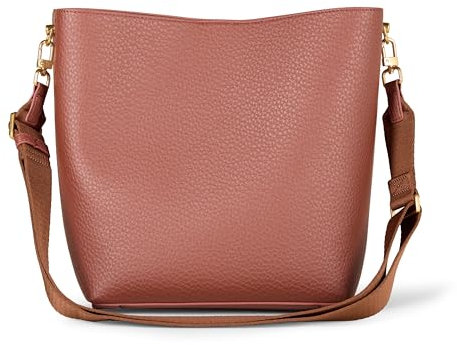 Amazon Essentials Damen Soft Bucket Bag, Dunkelbraun, Einheitsgröße