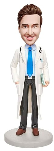 BobbleJoy Figura personalizada Bobblehead, regalos personalizados para médico enfermera (médico masculino 6)