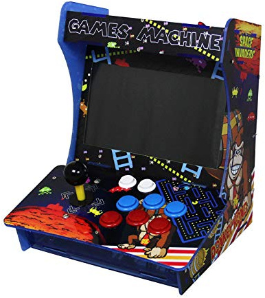 Máquina Videojuegos Arcade Mini Retro | 3,303 Juegos | Pantalla LCD a color | Puertos HDMI VGA Audio/Aux Cable USB | 2 Años Garantía Eléctrica | Máquina portátil de Juegos clásicos niños y Adultos