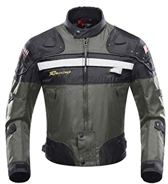 Hcclijo Motorradjacke Herren Winter Motocross Racing Reitjacke Motorradbekleidung D 020 Grey 3XL
