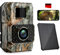 Coolifepro Wildkamera mit Handyübertragung App, 60MP 30FPS Solar WLAN Wildkamera, Wildtierkamera Eingebaute 2000mAh Akku, Keine Notwendigkeit, die Batterie zu installieren