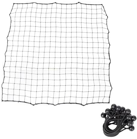 Ersatznetz für Rebounder – 100 x 100 cm Fußball-Fangnetz | Fußball-Rückprall-Fangnetz mit 20 Seilen für Outdoor-Spielplatz