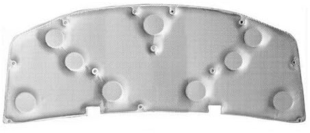 ASDGH Tapis insonorisant en Coton for Capot Moteur Avant, for Mercedes-Benz Classe A W177 A200 A180 2019 – 2021, Isolation phonique et Thermique Tapis d'isolation Thermique Et Acoustique(Silver)