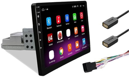 JINFOLI Lettore video multimediale for autoradio Android 9.0 da 9 pollici 2 Din Stereo automatico universale Impianto audio stereo per auto(1G 16G ISO)