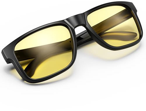 YOZISS Occhiali da Guida Antiriflesso Notturna per Donna e Uomo, Occhiali da Polarizzati Notturna per la Guida Notturna