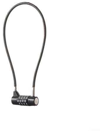 Feegow Gepäckschlösser, 4-stellige Sicherheits-Kofferschlösser, Zahlenschloss für Koffer, flexibles Kabel-Reiseschloss für Koffer, Reisegepäck, Tasche, Koffer (380 mm)