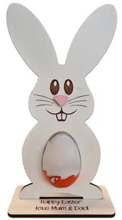 Coquetier de lapin de Pâques, plateau à œufs de lapin, plateau de présentation d'œufs de lapin en bois, plateau de rangement pour œufs de lapin