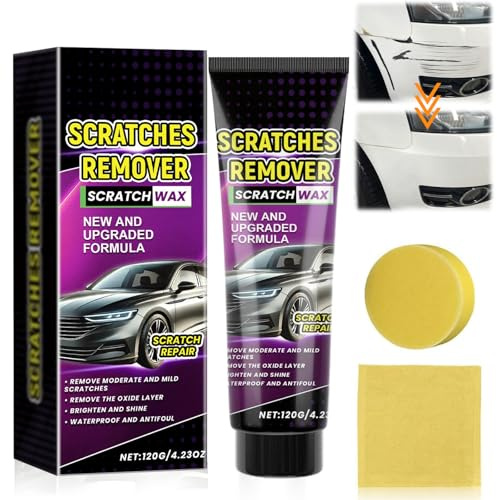 Kratzer Entferner Auto, Scratch Remover Auto, Kratzerentferner für Auto Autopolitur mit Schwamm 120G Lack Reparatur Polieren Paste für Cars Verschiedene Oberflächen Reparatur Polieren Paste.