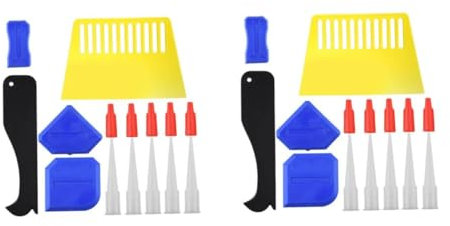 Housoutil 30 Pz Strumento Di Bellezza Raschietto Per Giunti Di Piastrelle Attrezzo Strumento Di Finitura Del Sigillante Per Rimuovere La Colla Spatola Per Colla Penna Addominali