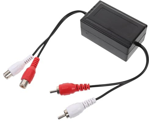 CIYODO Erdschleifen Isolator Für Auto Audio Systeme Rauschfilter Zur Eliminierung Von Brummgeräuschen Langlebig Für Klare Klangqualität Kompatibel Mit Autoradio