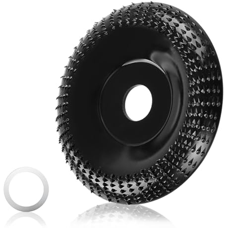 WEDAMOO Intaglio Legno Mola Disco, 125mm Angle Grinder Disco Abrasivo, Abrasivo Lucidatura Modellatura Discos, Discos Raspa per Legno Smerigliatrice, Intaglio Modellatura, Lucidatura