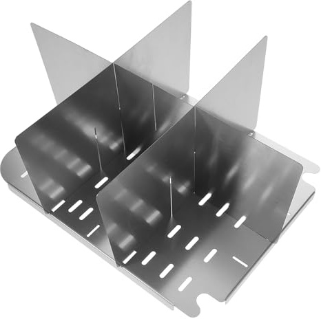 Happyyami Pot Divider for Slow Cooker Insert, 6-Compartment Stainless Steel Food Pan Separator, Kitchen Cooking Accessory for Oden and Hot Pot Meals