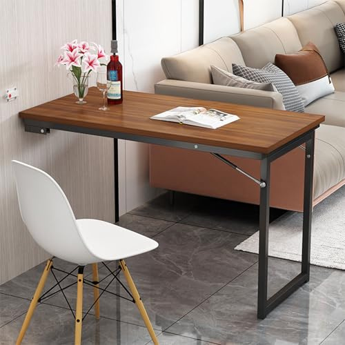 yurstcggh Esstisch Klappbar Platzsparend, Klapptisch Esstisch Wand,Bartisch Wand Klappbar, Klappbarer Wandtisch Für Wäsche,Zimmer, Arbeitszimmer 120×50×75cm