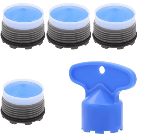 4 x 8L aerators for faucets, Faucet Strainer and 1 Aerator Wrench, M18.5 Mixing Nozzle, Aerator, Flow Regulator for IKEA YTTRAN, ÄLMAREN, GLYPEN (5 Pieces)