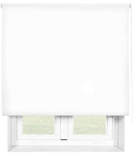 PUR LINE | Estor Enrollable Tamaño 130x250 cm Ancho x Alto Regulación de Luz - Estor Translúcido Tamaño Tela 127x245 cm Color Blanco Instalación Pared o Techo