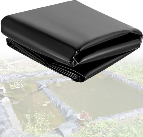 Rivbeständiga dammfolier för koitek och vattenspel – 2 m x 2 m och 4 m x 4 m – lämpliga för utomhusbruk, i reservoar och konstgjorda sjöar.