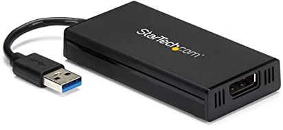 StarTech.com USB 3.0 to DisplayPort Adapter 4K Ultra HD, DisplayLink Certified, Video Converter w/ External Graphics Card - Mac & Windows (USB32DP4K)