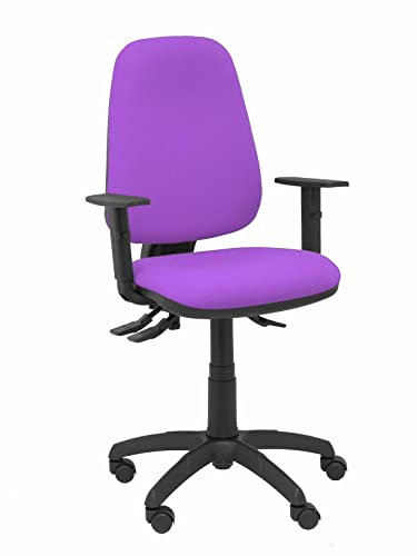 Silla Sierra S Bali Lila con Brazos Regulables Base Poliamida Negra