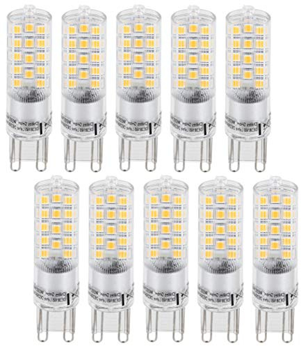 HAVA 10er Pack, Dimmbar LED G9 Stiftsockel, warmweiß 3000K