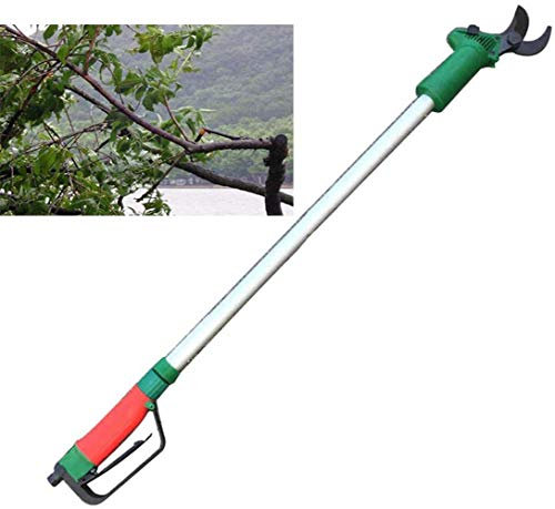 NEWTRY Tijeras de podar neumáticas alargadas extensibles para ramas de árboles de jardín (con mango de extensión de 1 m)