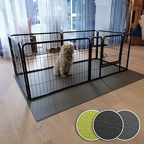 Sanosoft SanoZoo Tierunterlage - die Allzweck-Matte für Zwinger, Welpenboxen und Körbchen 70 x 120 cm Grau