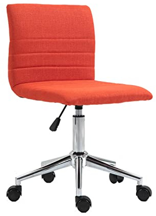 SVITA Linus Silla de escritorio infantil Silla giratoria Funda de tela Rojo