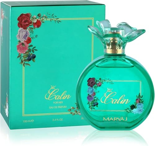 Calin 100ml Eau De Parfum by Maryaj Perfume For Women - Pomegranate Orchid Jasmine Sandalwood Scent - Fruity Flora Perfume