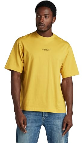 G-Star Homme T-Shirt Center Chest Boxy, Jaune (dk lemon D24780-C336-348), XL