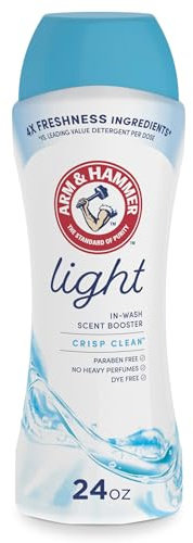 ARM & HAMMER Light In-Wash Scent Booster, Laundry Scent Booster Crisp Clean scent, 24 Oz