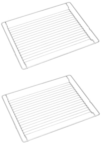 MIRTUX 2 x Rejillas - Parrillas Compatibles con horno Teka Medida 46 cm (Largo) x 37 cm (Ancho). Modelo original: 83115093-83115008 - 83115003