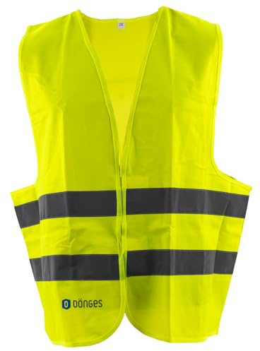 Dönges Warnweste EN ISO 13688, EN ISO 20471, leuchtgelb, ohne Aufdruck (Signalweste EN471 Warnwestes) Material: 100% Polyester/Größe: Einheitsgröße/Norm: EN ISO 20471 Klasse 2