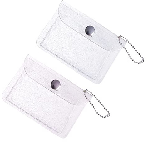CALLARON 4st Transparent Kortförvaring Och Myntplånbok Notebook Skydd Praktisk Och Stilren Design För Resor Shopping Och Fester