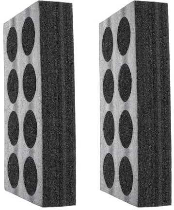 PRETYZOOM Tassenhalter Camping Getränketräger für Becher 2 Stück Schwarzer Becherhalter aus Polyethylenschaum 8 Löcher für Restaurant und Dessertladen