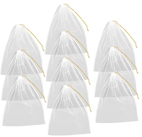 Garneck 10stücke Honigsieb Nylon Honigfilter Sieb Netzfilterbeutel Für Kaffee Sojamilch Saftresten Cold Brew Fruchtfilter Suppenfilterbeutel Wiederverwendbar Flexibel