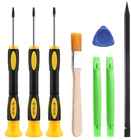 Swiixxer 8 Pcs/Ensemble Torx T8 T6 T10 H35 Tournevis Outils D'Ouverture Ensemble Kit de RéParation Outil Tournevis Pry pour One