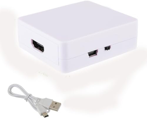 AMAPOLAS Convertitore RCA a HDMI, Adattatore AV a HDMI, 1080P Mini Composite CVBS Convertitore Audio Video Supporta PAL/NTSC con USB Cavo per PC/WII/N64/TV/PS3/lettore DVD - colorazione casuale