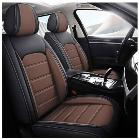 BAITUB Sitzbezüge Auto für Mitsubishi L200 Leder Autositzbezüge Set Komplettset Autositzschoner Sitzschoner Auto kompatibel mit Seitenairbags