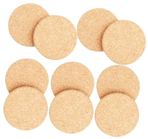 BAZEITFLOW 10pezzi Tappetini Sughero per Vasi Adatti per Piante da Ed Esterno Design Semplice e Personalizzabile Resistente e Leggero Accessorio per Balconi e