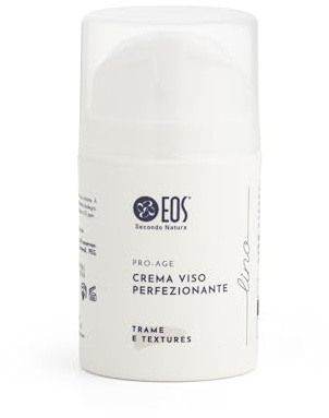 EOS NATURA Lino Crema Viso Perfezionante – Seboequilibrante, Purificante, Opacizzante – Viso, Contorno Occhi, Decollété – Con Broccolo, Aloe, Pompelmo - Trame e Textures - Pro-Age - 50 ml