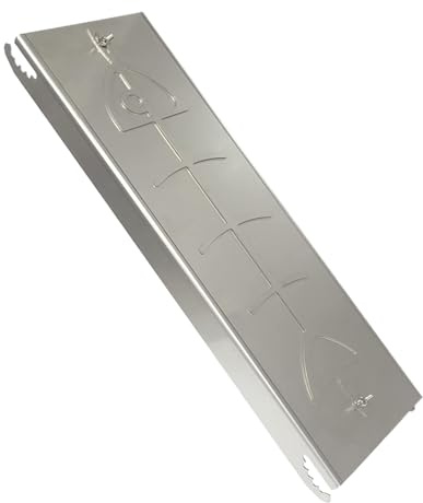 BBQ Lachsständer - Flammenbeständiger Fischgrillkorb aus Edelstahl | Verriegelungsrohre, verhindert Ausbrüche, passt sich an Vollkornfilets und Forellen, Lagerfeuer und Ofen sicher (Design