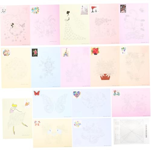 jojofuny Paper Quilling Tool Kit with DIY Craft Line Drawing Papers and Handmade Material Kit for Beginning Learners in DIY Projects