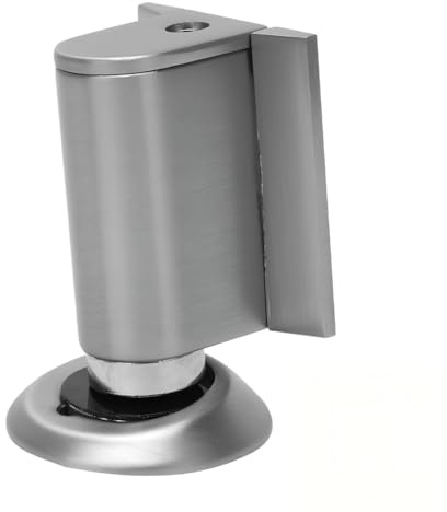 Türstopper Boden Magnetisch - Metall Magnetischer Türstopper zum Kleben, Magnetic Door Stopper mit Klebeband & Schrauben, Selbstklebend Türpuffer Türfeststeller Türhalter für Büros Zuhause (Silber)