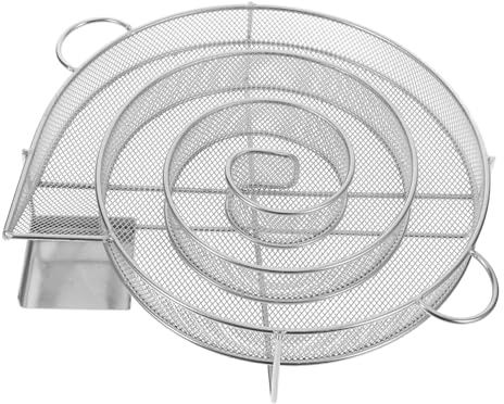 GARIOUANS Edelstahl Rauchgenerator Kaltrauchbox für Grill Bbq Kalträuchern Vielseitig für Fleisch Fisch Gemüse Rauchschale Langlebig Rostfrei