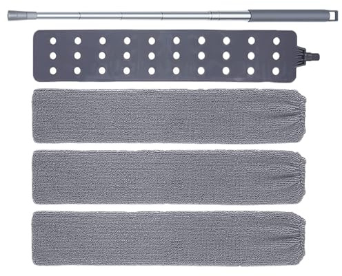 Doiyislem Dépoussiéreur pour sous Les Meubles,Serpillère Plate Lavable - Brosse À Poussière pour Tablettes | pour La Maison La Salle De Bain L'Extérieur Les Stores De Fenêtre Les Murs Les Sols Et Le