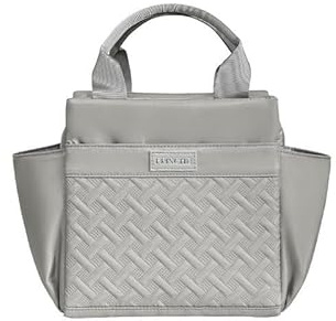 Zxarunas borsa pranzo al sacco Insulated Lunch Bags For Women Cooler Bag Lightweight Polyester Waterproof Lunch Box For Work Picnic Travel Borsa portapranzo(Grey)