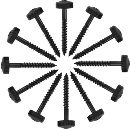 FUTUREORYY 12stücke Gitarrenhalsbefestigungsmaterial Halsverbindungsbuchsen Schrauben für Gitarrenhalsplatten Ersatz-teile Gitarren Korrosionsbeständig