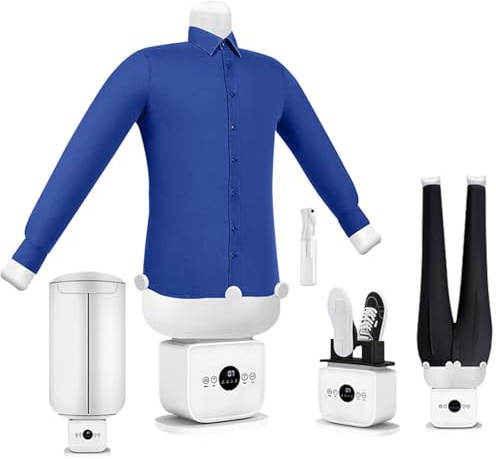 ZWJABYY 1400W Bügelpuppe Hemdenbügler & Bügelmaschine für Hemden,3 in 1 Automatischer Hemdenbügel Bügelpuppe zum Trocknen und Bügeln von T-Shirts C